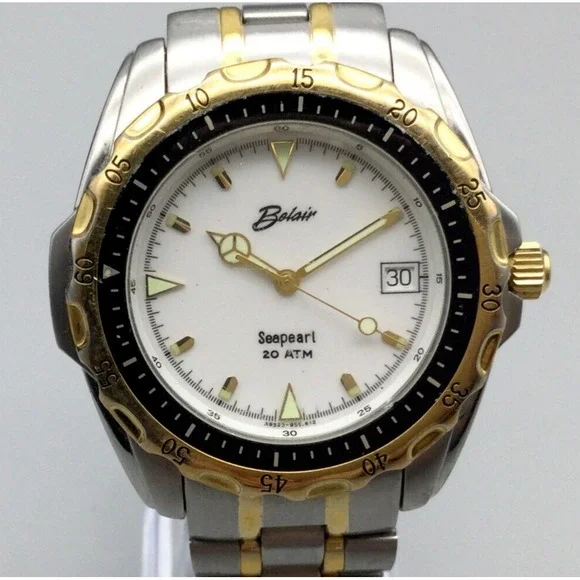 Belair Accessories Belair Seapearl Watch Men 39mm Silver Gold